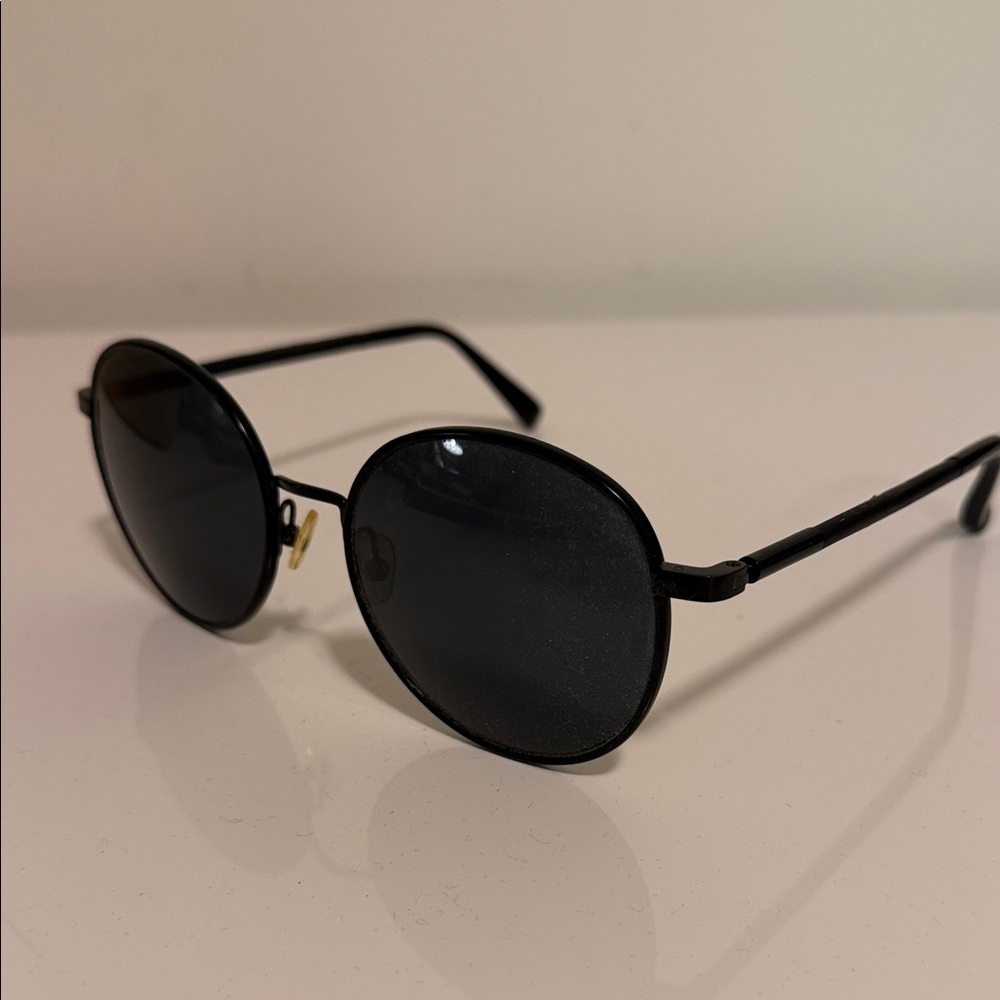 The Row Black Round Sunglasses